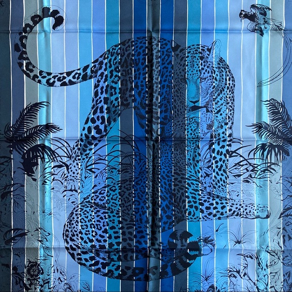 NWT Hermes Jungle Love Rainbow Silk Scarf - Picture 6 of 16